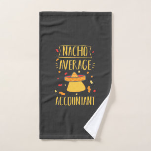 Nacho Average Accountant Hand Towel