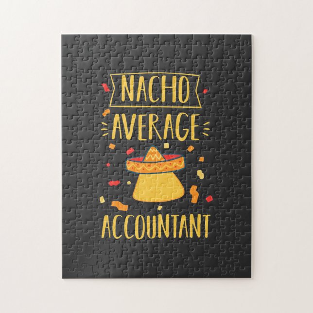 Nacho Average Accountant Jigsaw Puzzle (Vertical)