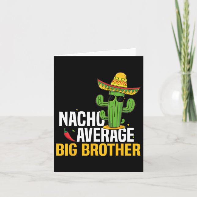 Nacho Average Big Brother Cinco De Mayo Mexican Fi Card (Front)
