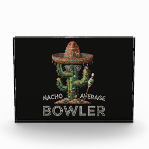 Nacho Average Bowler Fun Photo Block
