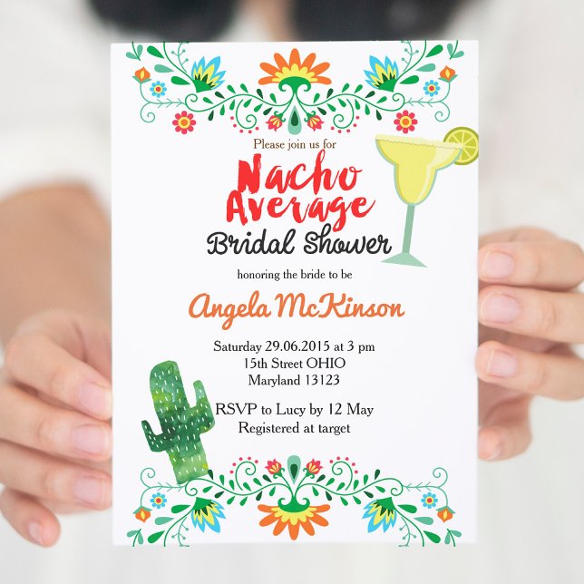 Nacho Average Bridal Shower Invitation (Creator Uploaded)