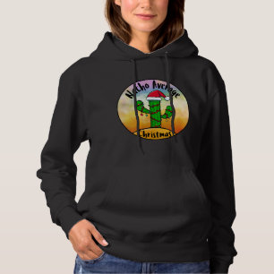 Nacho Average Christmas Tree Cactus Santa Hat and Hoodie
