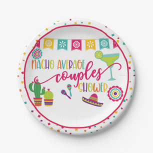 Nacho Average Couples Shower Party Plate - WH