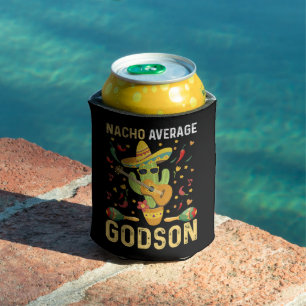 Nacho Average Godson Godchild Boy Cinco de Mayo Can Cooler
