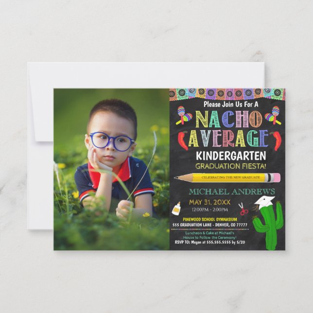 Nacho Average Graduation Invitation (Front)