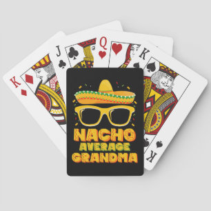 Nacho Average Grandma Cinco De Mayo Family Playing Cards