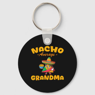 Nacho Average Grandma Cinco De Mayo Mexican Matchi Keychain