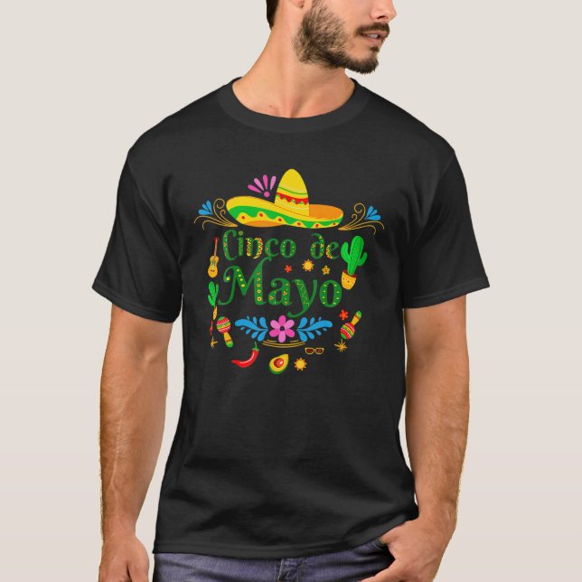 Nacho Average Grandson Cute Cinco De Mayo T-Shirt (Front)