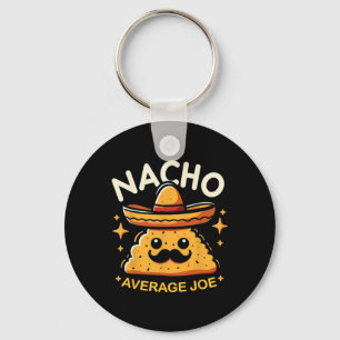 Nacho Average Joe Personalized Name Funny Mexican Keychain