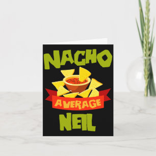 Nacho average neil funny birthday name gift card