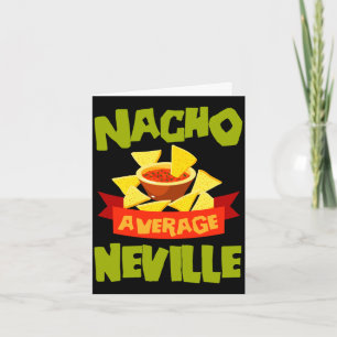Nacho average neville funny birthday name gift card