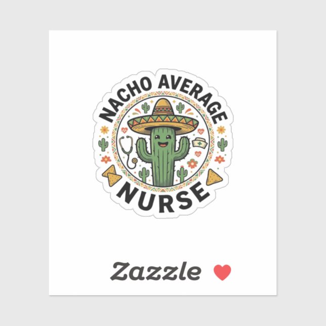 Nacho Average Nurse Cactus Fiesta Shirt Design_1 (Sheet)