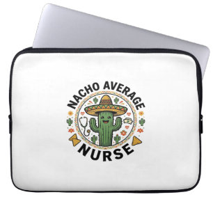 Nacho Average Nurse Cactus Fiesta Shirt Design_1 Laptop Sleeve