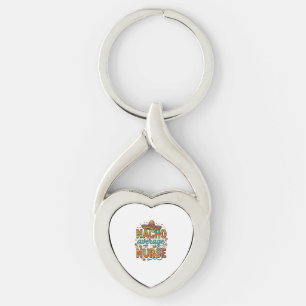 Nacho Average Nurse Fiesta Vector Shirt Design_1 Keychain