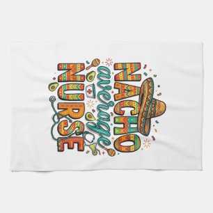 Nacho Average Nurse Fiesta Vector Shirt Design_1 Kitchen Towel
