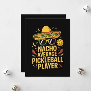 Nacho Average Pickleball Player Holiday Card