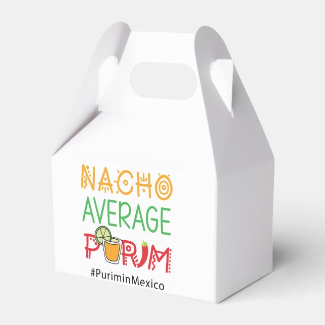 Nacho Average Purim Lechaim. פורים שמח  Favor Box (Front Side)