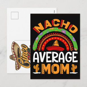 Nacho average senorita cinco de mayo happy cinco holiday postcard