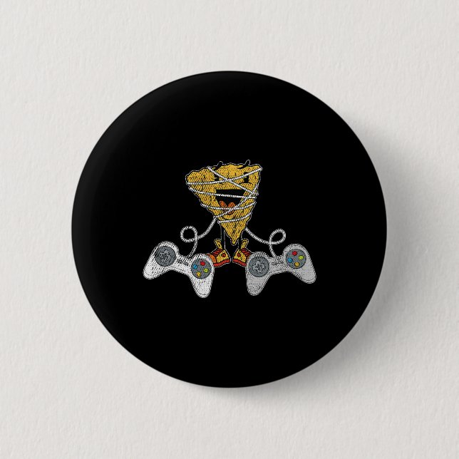 Nacho Gaming Cinco De Mayo Funny Video-game Contro 2 Inch Round Button (Front)