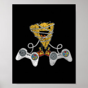 Nacho Gaming Cinco De Mayo Funny Video-game Contro Poster