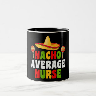 Nacho Infirmière Moyenne Mug café à deux tons