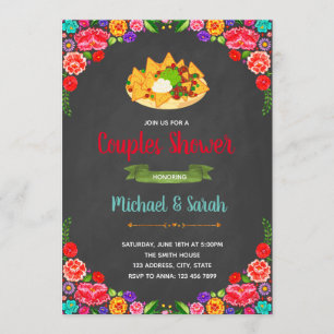 Nacho invitation de douche nuptiale moyenne