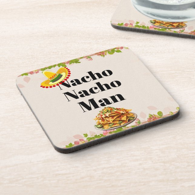 Nacho Nacho Man Beverage Coaster (Left Side)