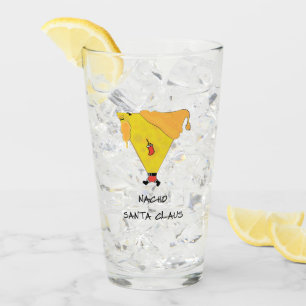 Nacho Santa Claus Glass