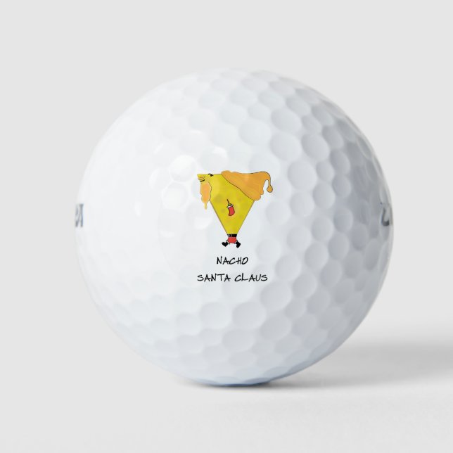Nacho Santa Claus Golf Balls (Front)