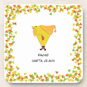 Nacho Santa with Chips Coaster