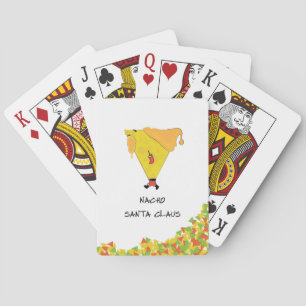 Nacho Santa with Chips Playing Cards
