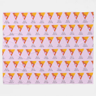 Nacho Valentine Fleece Blanket