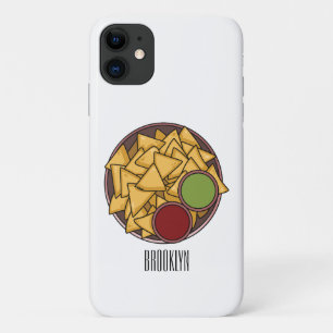 Nachos cartoon illustration  iPhone 11 case