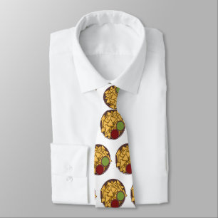 Nachos cartoon illustration  tie