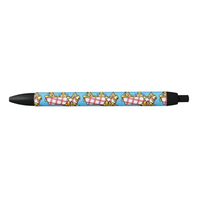 Nachos Melted Cheese Jalapeno Nacho tortilla chip Black Ink Pen (Front)