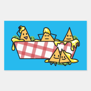 Nachos Melted Cheese Jalapeno Nacho tortilla chips Sticker