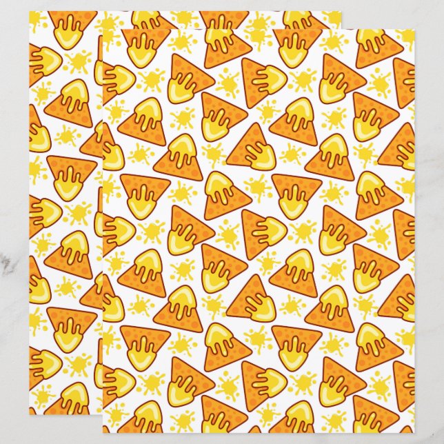 Nachos Scrapbook Paper (Front/Back)