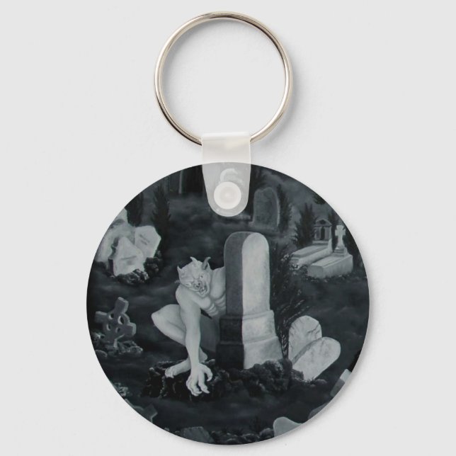 Nachts auf dem Friedhof - Teufel Keychain (Front)