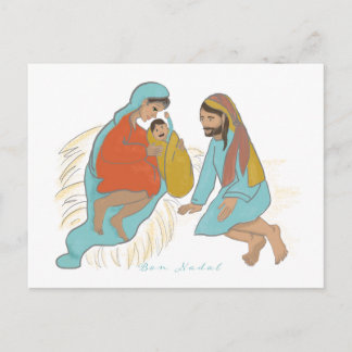 Nacimiento Bon Nadal Postcard