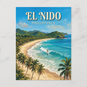 Nacpan Beach, El Nido Philippines Postcard