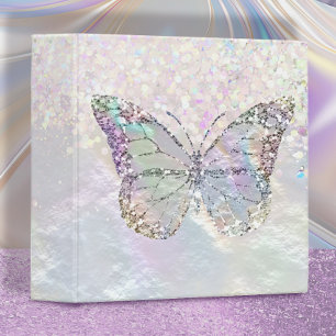 nacre butterfly design binder