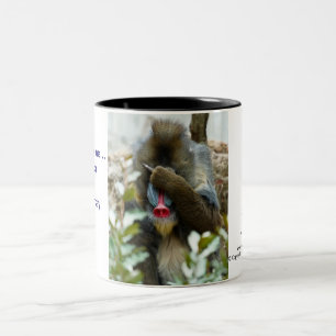 Nada-Monkey #119 Two-Tone Coffee Mug