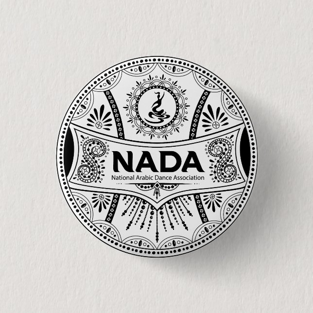 NADA ORIENTAL STYLE 1.25" ROUND BADGE 1 INCH ROUND BUTTON (Front)