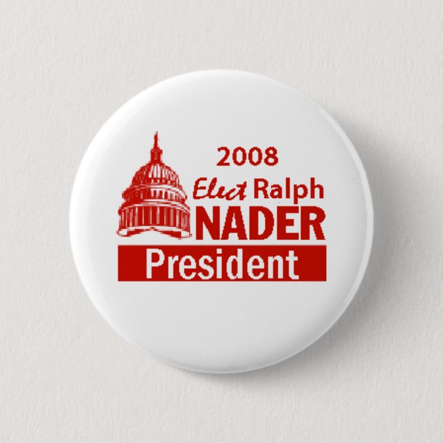 NADER 2008 Button (Front)