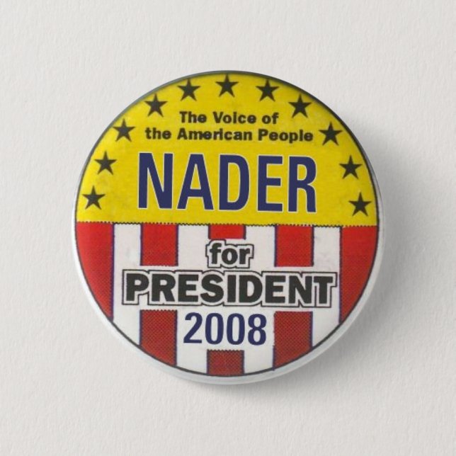 Nader 2008 Button (Front)