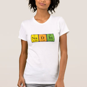 Nadin periodic table name shirt
