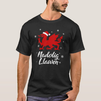 Nadolig Llawen Wales Welsh Cymru Merry Christmas D T-Shirt