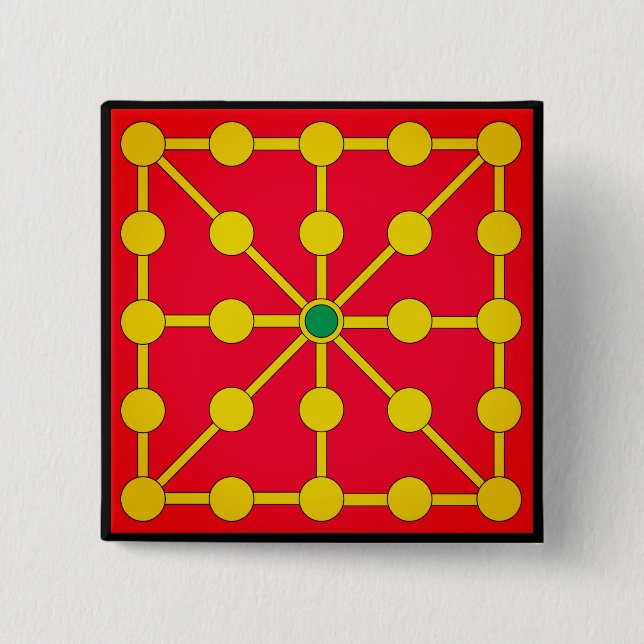 Nafarroa 2 Inch Square Button (Front)