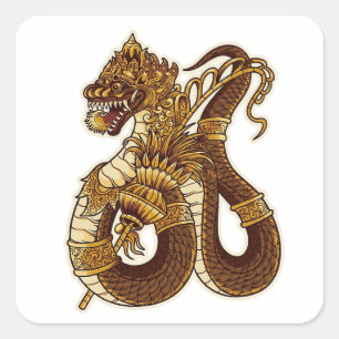 Naga Besukih Square Sticker