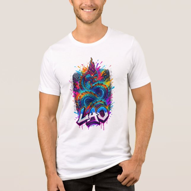 naga lao Tri-Blend shirt (Front)